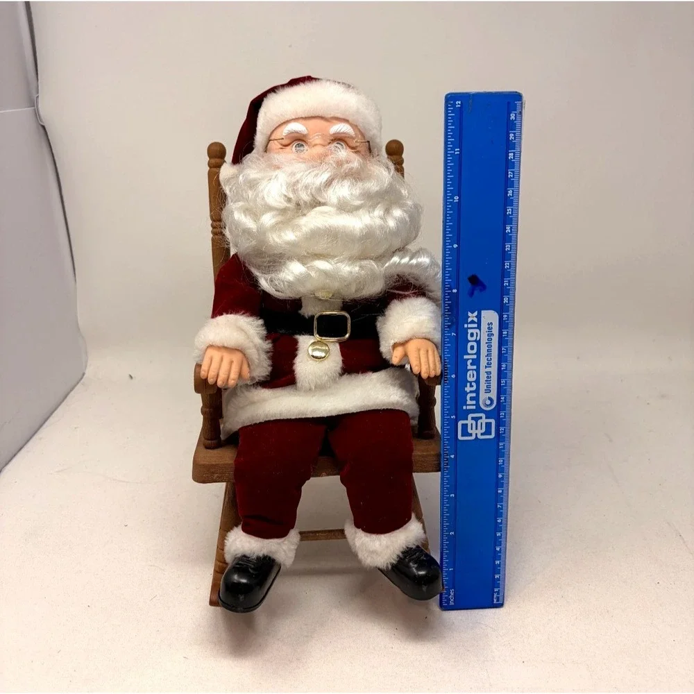 Vintage Gemmy Animated Santa Claus & Mrs Claus Christmas Figures Lot Of 2 Tested